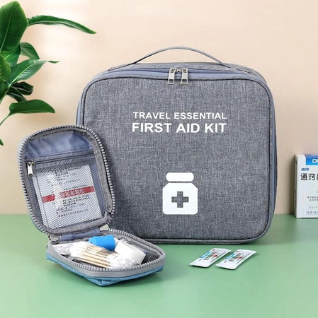 Trusa de prim ajutor, geanta cosmetica medicala pentru medicamente, organizator de voiaj