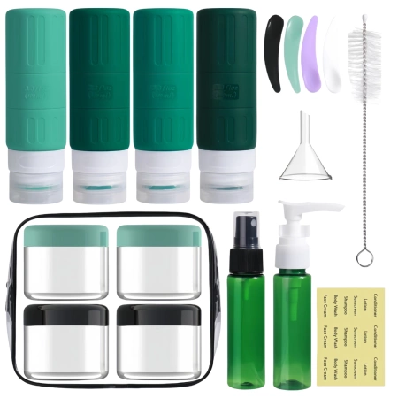 Set de recipiente de călătorie reutilizabile mari de 100 ml