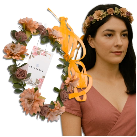 Maro Bentita Coroana Flori Trandafiri Stil Boho