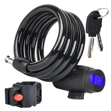 Broasca bicicletei cu protectie cablu PADLOCK cu cheie