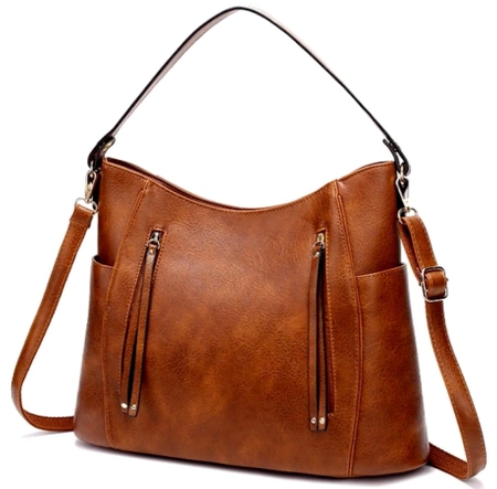 Geanta de umar eleganta de dama din piele nituita