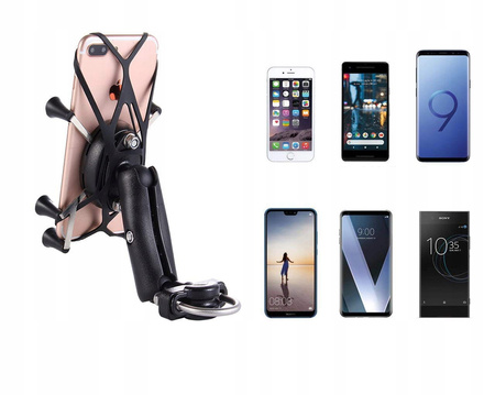 Suport telefon pentru motocicleta, model PRO, GRIP puternic