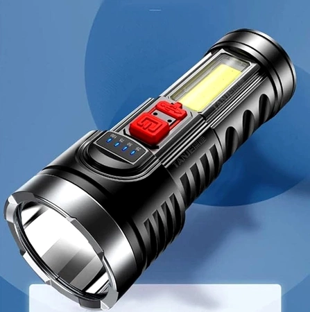 Lanternă tactică militară, puternică, reîncărcabilă prin USB