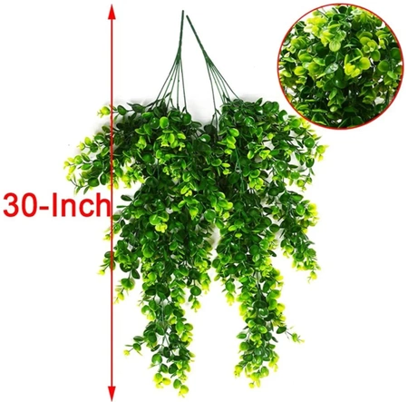 Flori artificiale flori verzi eucalipt agățat decor