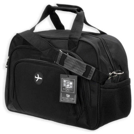 BAD&BAGS geanta de voiaj business pentru bagaj de mana avion neagra