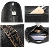 Elegant femei din piele neagră sac de umăr postbag