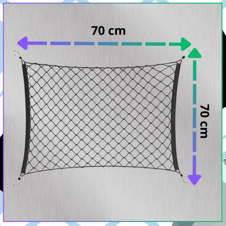 Plasa portbagaj auto 70x70cm elastic