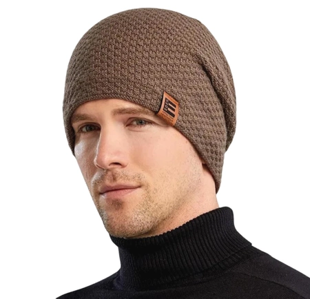 Pălărie de iarnă izolată unisex cu blană, căciulă caldă lejeră