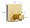 Set de 3 cârlige de perete autoadezive loft gold