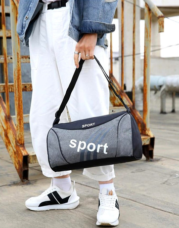 Geanta sport gri pentru antrenament