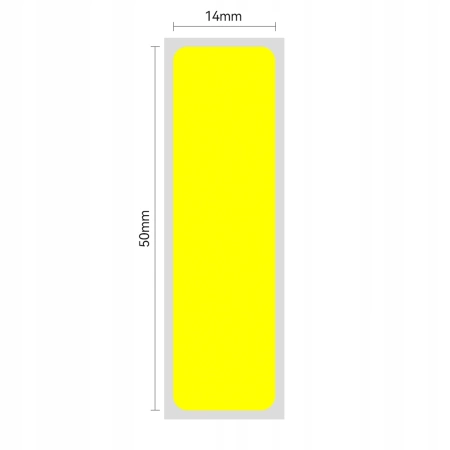 NIIMBOT Etichete Termice 14x50mm GALBEN 125 buc pentru imprimante B18
