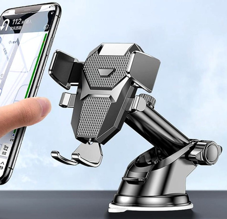 Suport negru telescopic pentru telefon auto