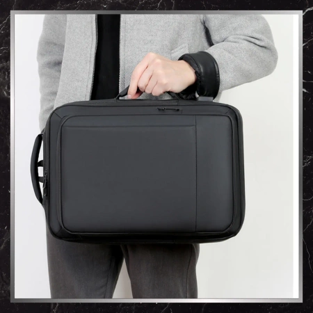 Rucsac de călătorie negru pentru bagaj de mână pentru avion, cabină de afaceri USB