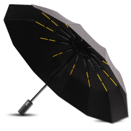 Umbrelă automată NEAGRĂ ANTI-UV pliabilă