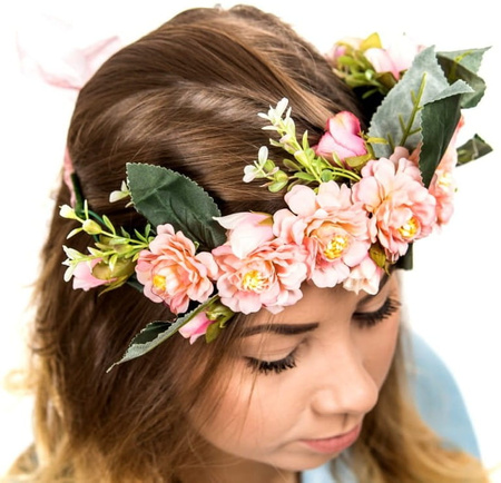 Coroana de par Bandita Flori Bujori Trandafiri Stil Boho