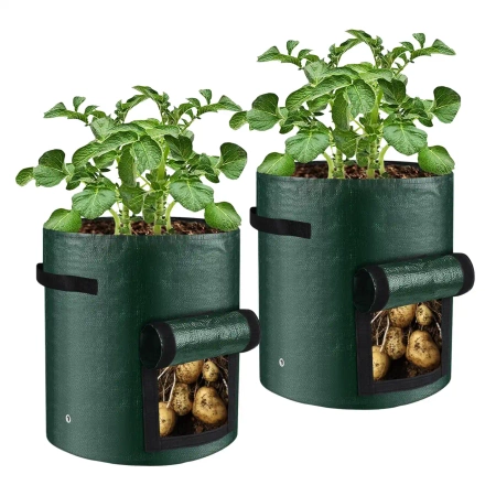 Set 2 pungi pentru plantarea legumelor cartofi 35x35 cm