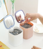 Cutie rotunda cu oglinda pentru organizator de bijuterii Casket