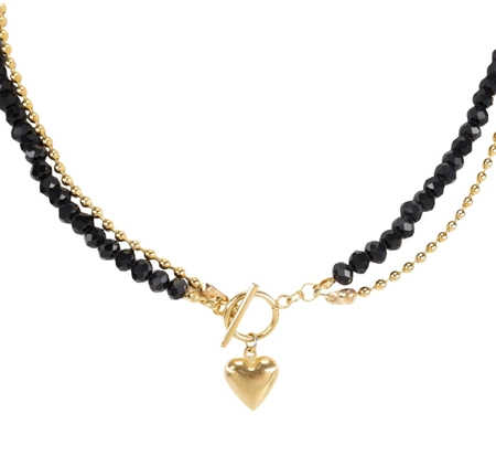 Set de bijuterii din oțel chirurgical colier brățară cercei aur