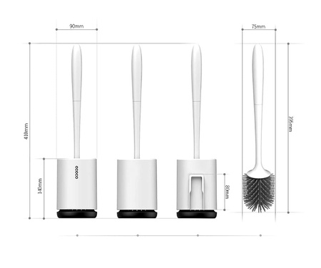 Perie de toaleta de baie din silicon