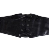 Curea legata, centura lata, corset cu dantela din cauciuc negru