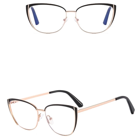 Ochelari eleganti pentru pisica cu antireflex, aurii