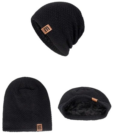 Pălărie unisex, caldă de iarnă, izolată, cu blană