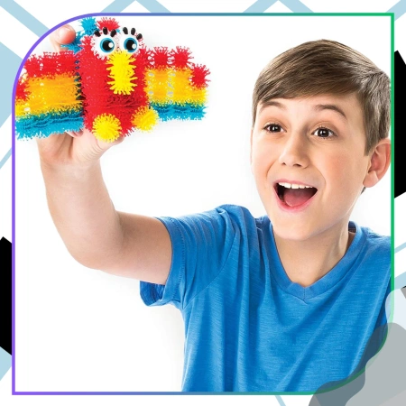 Set mare de capace creative Kolcki cu velcro colorat, 600 buc.