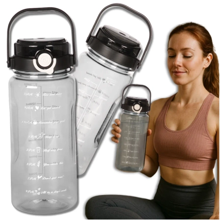 Sticla sport TRESSARI pentru alergat 1500ml PC BPA FREE pentru apa