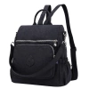 Rucsac de dama negru, impermeabil, spatios, elegant