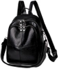 Rucsac elegant din piele A4, spatios, negru