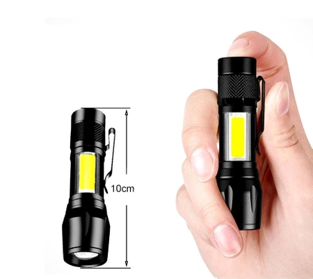 Mini lanternă militară tactică, USB puternic