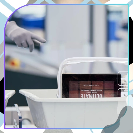 Set organizator transparent pentru geanta cosmetica valiza 3 piese alb