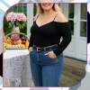 Curea elastică pentru bărbați împletită damă pentru pantaloni negru puternic