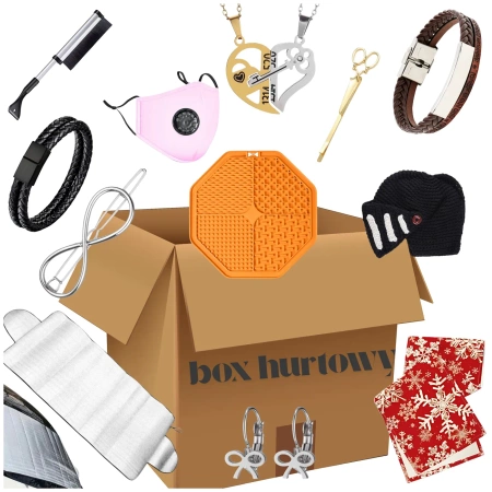 Cutie en-gros cu 105 buc accesorii, mix de 21 modele, accesorii moda