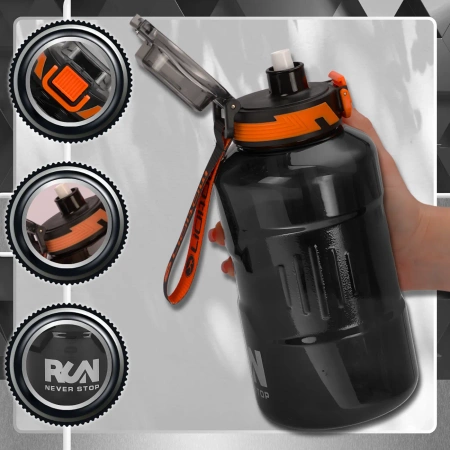 Sticla sport TRESSARI pentru alergat 1500ml BPA FREE pentru apa PC
