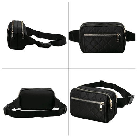 Negru impermeabil femei rinichi sachet curea de umăr sac de șold