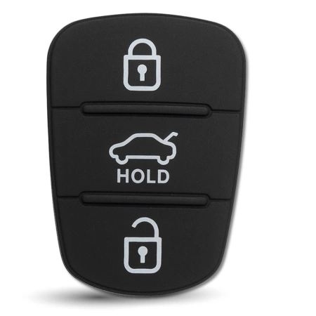 Hyundai Kia 3 butoane cheie cauciuc butoane de schimb carcasa telecomenzii