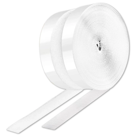 Banda autoadeziva 5m Velcro cu adeziv set alb bucla cu carlig 50mm