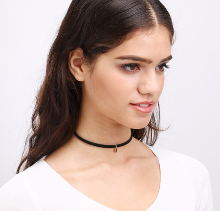 Set negru de 10 piese CHOKER colier cu șnur de celebritate