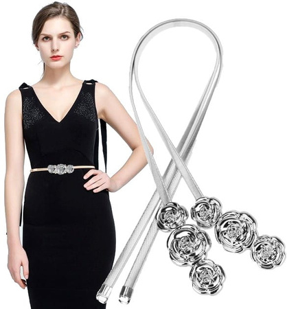 Curea metalica flexibila, arc, armura SNAKE, flori