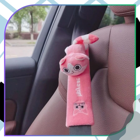 Husă de centură de siguranță pentru pisici, din pluș, pentru copii