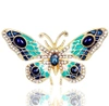 Broșă retro colorată fluture pin cu zirconi
