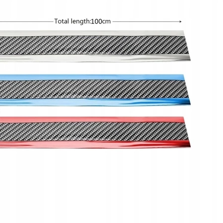 Buza bara de protectie universala 5cm 1m negru de fum pentru tuning