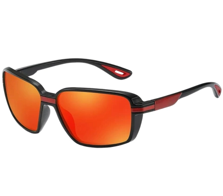 Ochelari sport polarizați SLR pentru ciclism, roșii