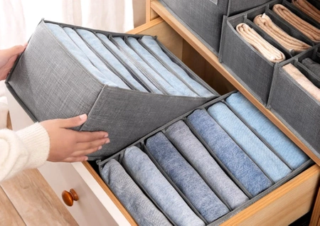 Organizator gri pentru dulap, separator pentru sertarul pentru haine