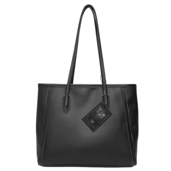 BAD&BAGS geanta shopper din piele de dama clasica neagra