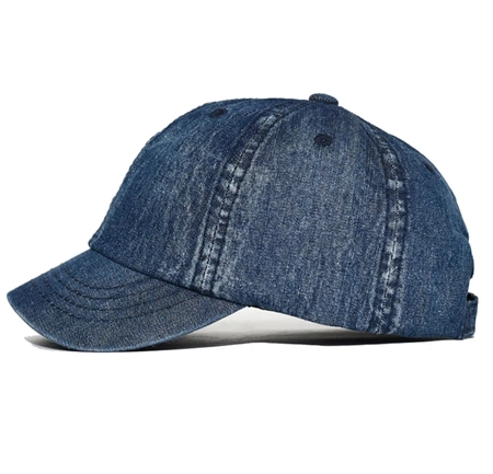 Șapcă de baseball vintage scurtă trucker din denim