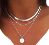 Colier choker cu monede de argint celebritate