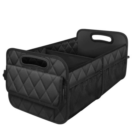 Organizator pliabil pentru portbagaj auto cu buzunare matlasate