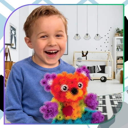 Set mare de capace creative Kolcki cu velcro colorat, 400 buc.